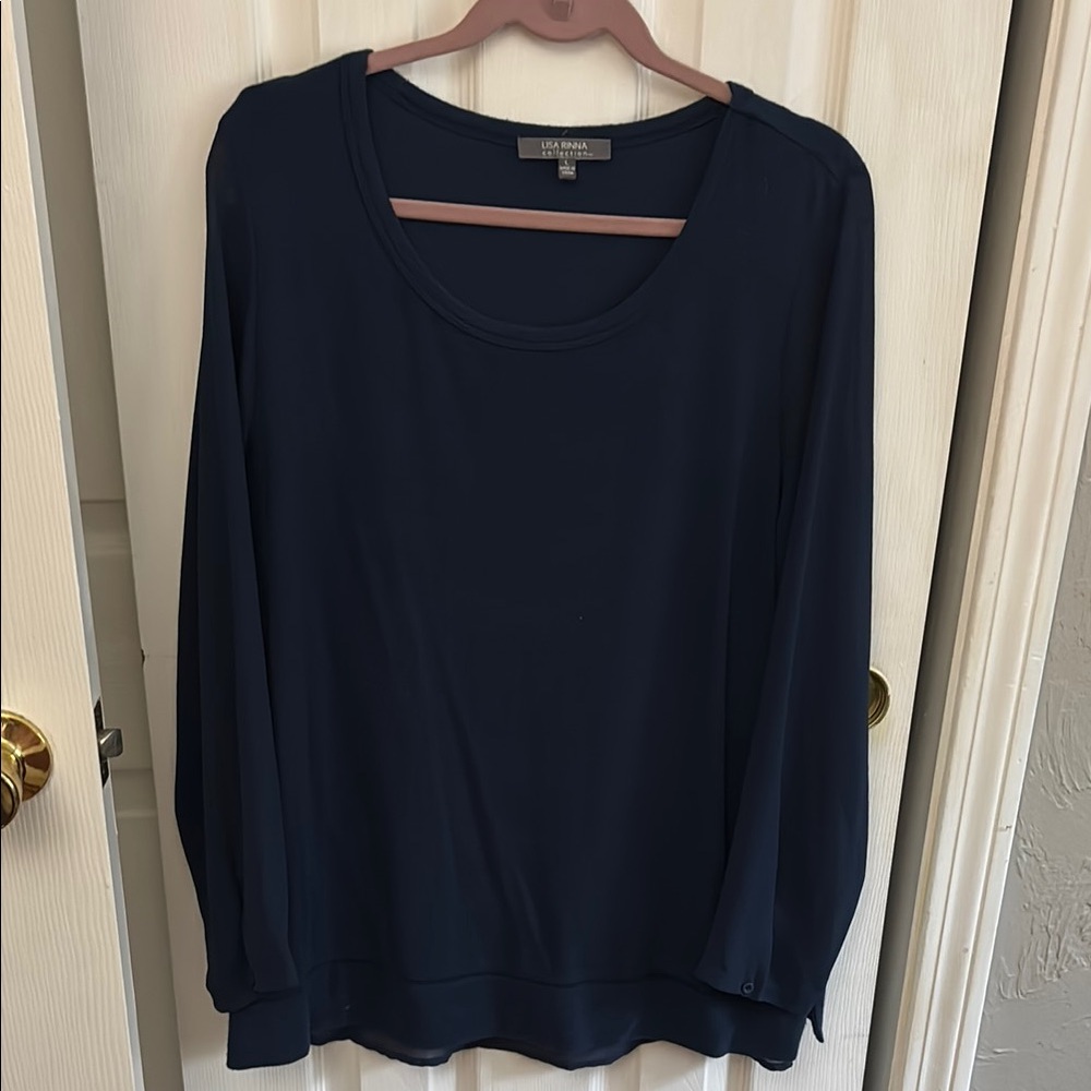 Lou & Grey Women's Navy Top